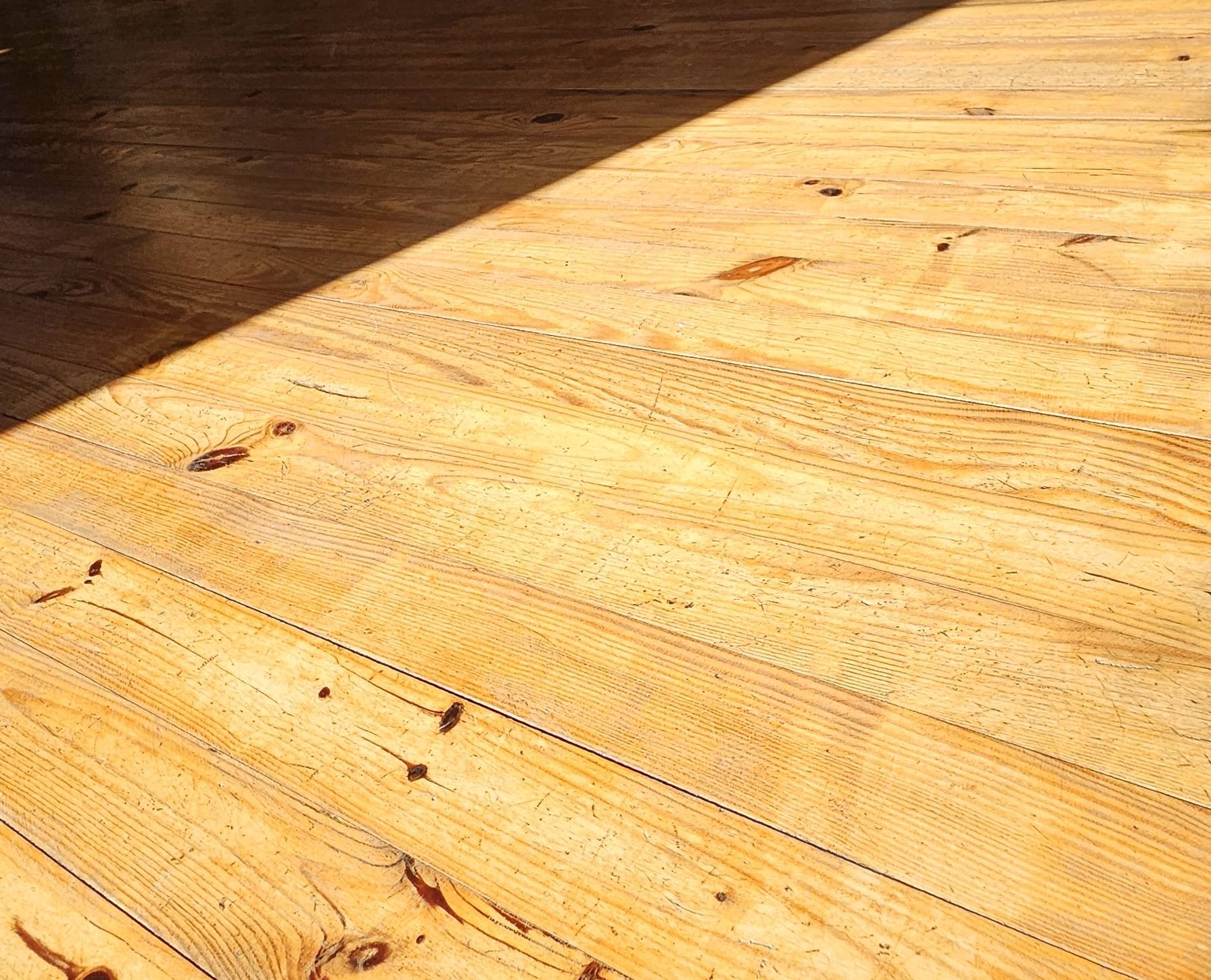 Détail sur le parquet bois